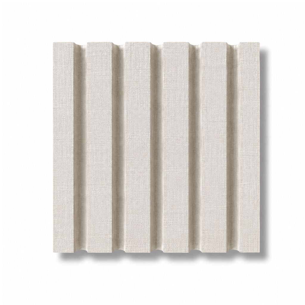 Walston Architectural Products Wall Panel (3) 12" x 93" Sections / 23.25 sq ft / Beige Linen 3DL Slat Wall Panels - 1" Slats Slat Wall Panels - 1" Slats | Walston Architectural Products | Shop