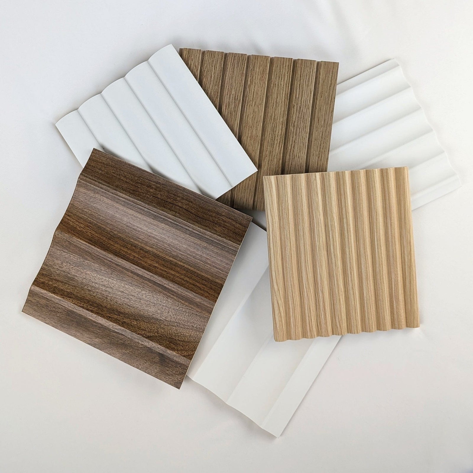 Walston Architectural Products Wall Panel 8″ X 8″ SAMPLES: FLUTED, REEDED, OR SLAT WALL PANELS / WALL CLADDING