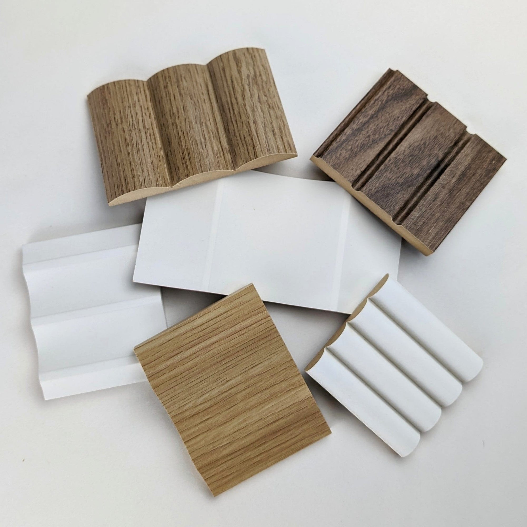 Walston Architectural Products Wall Panel SAMPLE PACK: FLUTED, REEDED, & SLAT WALL PANELS / WALL CLADDING