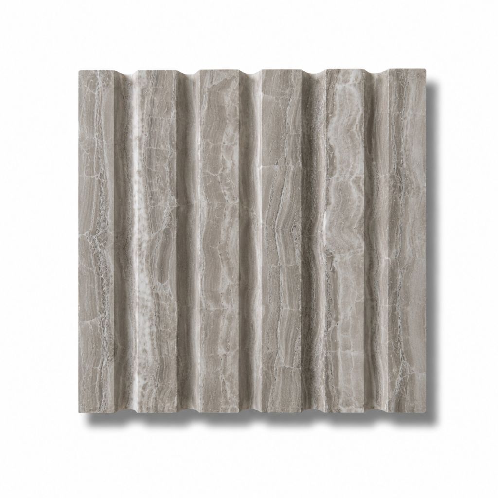 Walston Architectural Products Wall Panel Slatted (1" Slats) / Fantasy Brown 3DL 8″ X 8″ SAMPLES: FLUTED, REEDED, OR SLAT WALL PANELS / WALL CLADDING 8″ X 8″ SAMPLES: FLUTED, REEDED, OR SLAT WALL PANELS / WALL CLADDING