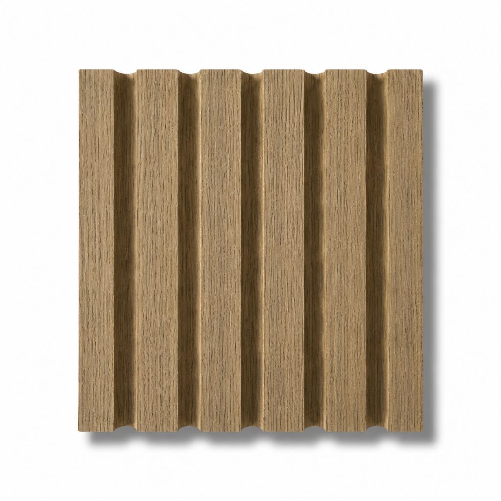Walston Architectural Products Wall Panel Slatted (1" Slats) / Wood Inspired Charleston Oak 6″ X 6″ SAMPLES: FLUTED, REEDED, OR SLAT WALL PANELS / WALL CLADDING