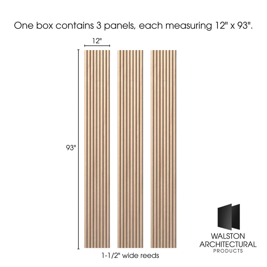 Reeded Wall Panels - 1-1/2" Reeds