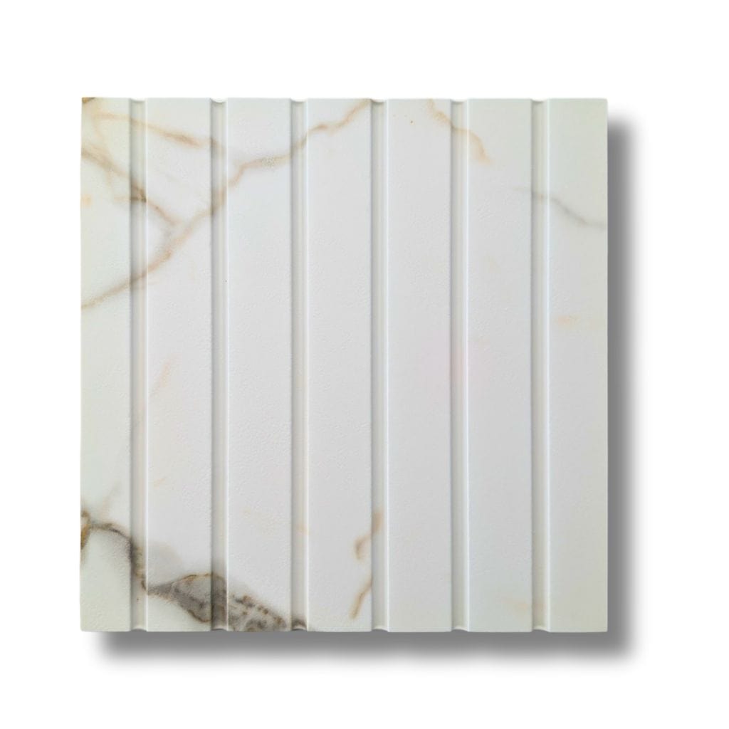 Walston Architectural Products Wall Panel (3) 12" x 93" Sections / 23.25 sq ft / Calacatta Gold 3DL Slat Wall Panels - 1" Slats Slat Wall Panels - 1" Slats | Walston Architectural Products | Shop