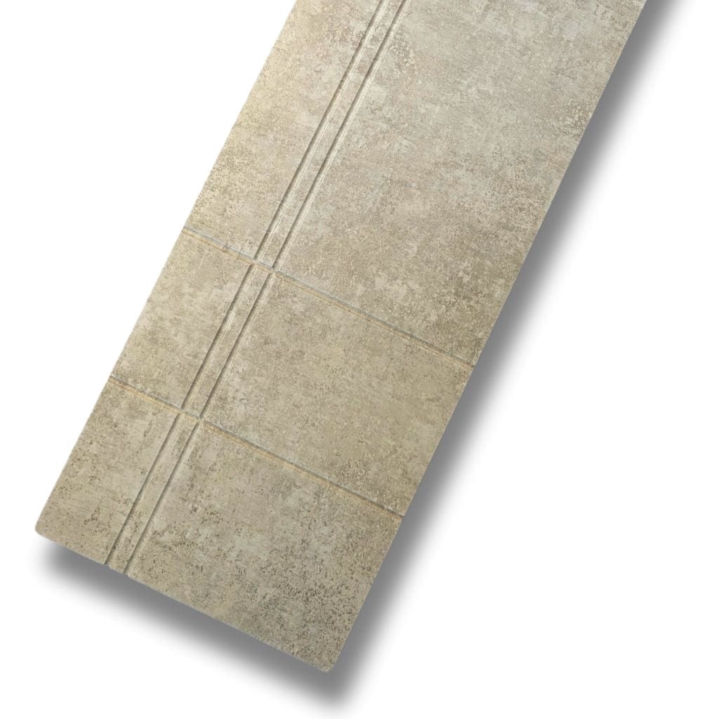 Walston Architectural Products Wall Panel (3) 12" x 93" Sections / 23.25 sq ft / Light Limewash 3DL Cross Lines Peel and Stick Wall Panels Cross Lines Peel and Stick Wall Panels | Walston Architectural Products