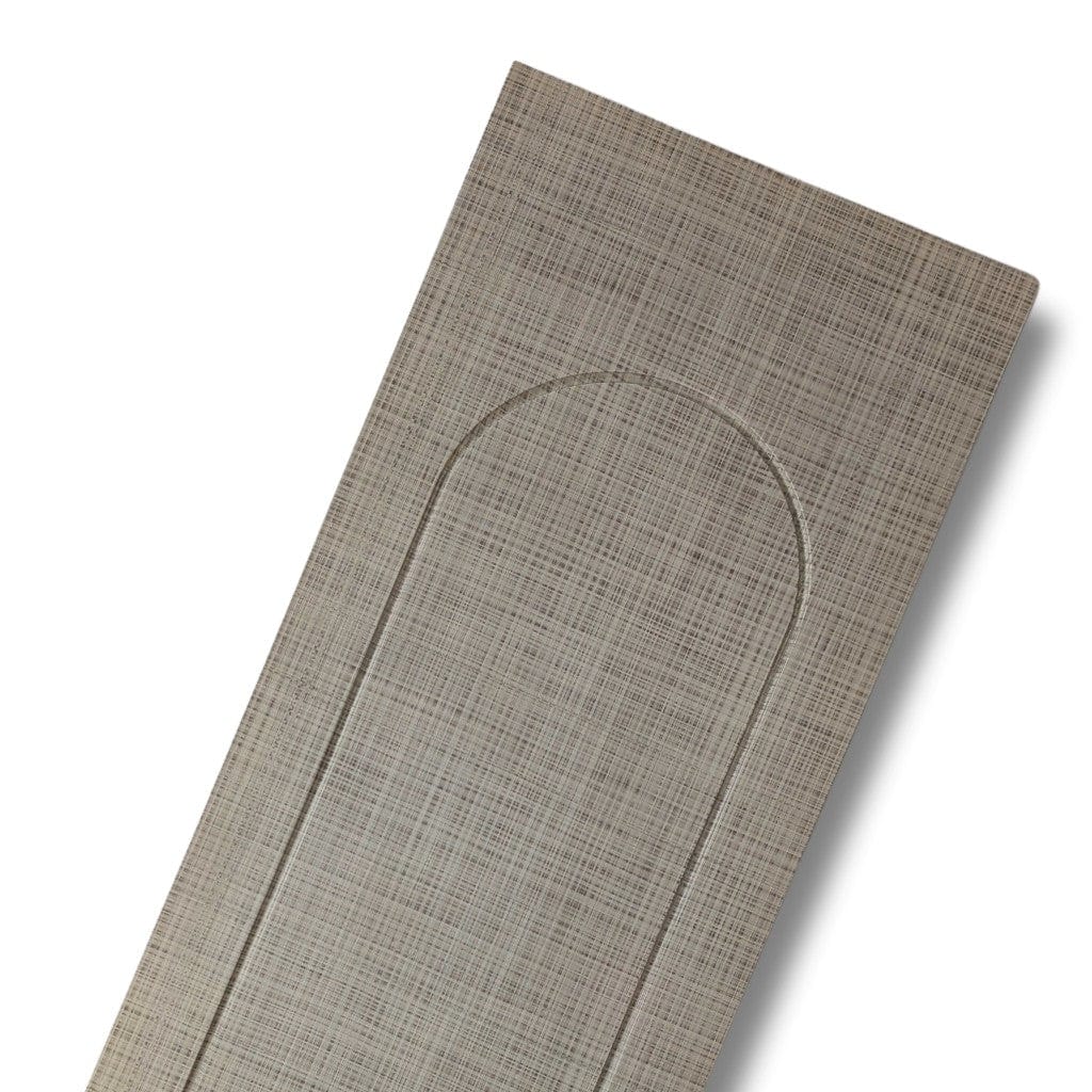 Walston Architectural Products Wall Panel (3) 12" x 93" Sections / 23.25 sq ft / Pewter Plaid Linen 3DL Modern Arch Peel and Stick Wall Panel Modern Arch Peel and Stick Wall Panel | Walston Architectural Products