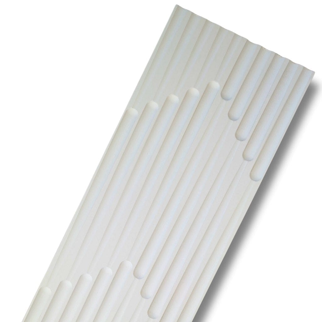 Walston Architectural Products Wall Panel (3) 12" x 93" Sections / 23.25 sq ft / Primed White/Paintable MDF Contemporary Arrow Peel and Stick Wall Panels Contemporary Arrow Peel and Stick Wall Panels | Walston Architectural Products