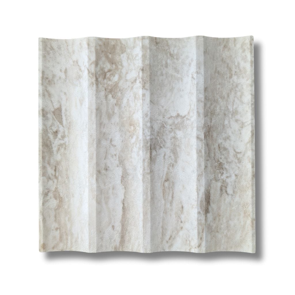 Walston Architectural Products Wall Panel (3) 12" x 93" Sections / 23.25 sq ft / Roma Sand 3DL Fluted Wall Panels - 2" Flutes Wide Fluted Wall Panels - 2" Flutes | Walston Architectural Products