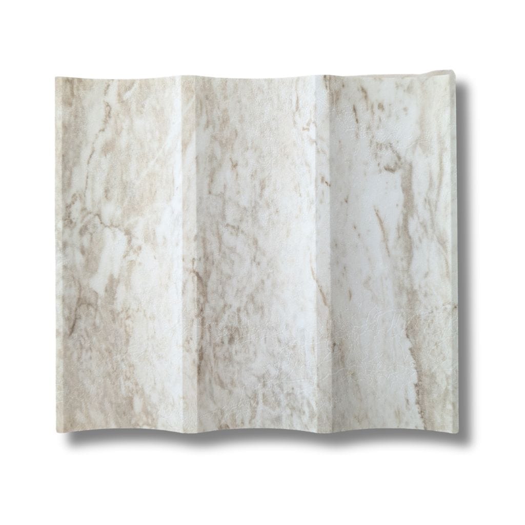Walston Architectural Products Wall Panel (3) 12" x 93" Sections / 23.25 sq ft / Roma Sand 3DL Fluted Wall Panels - 3" Flutes Fluted Wall Panels - 3" Flutes