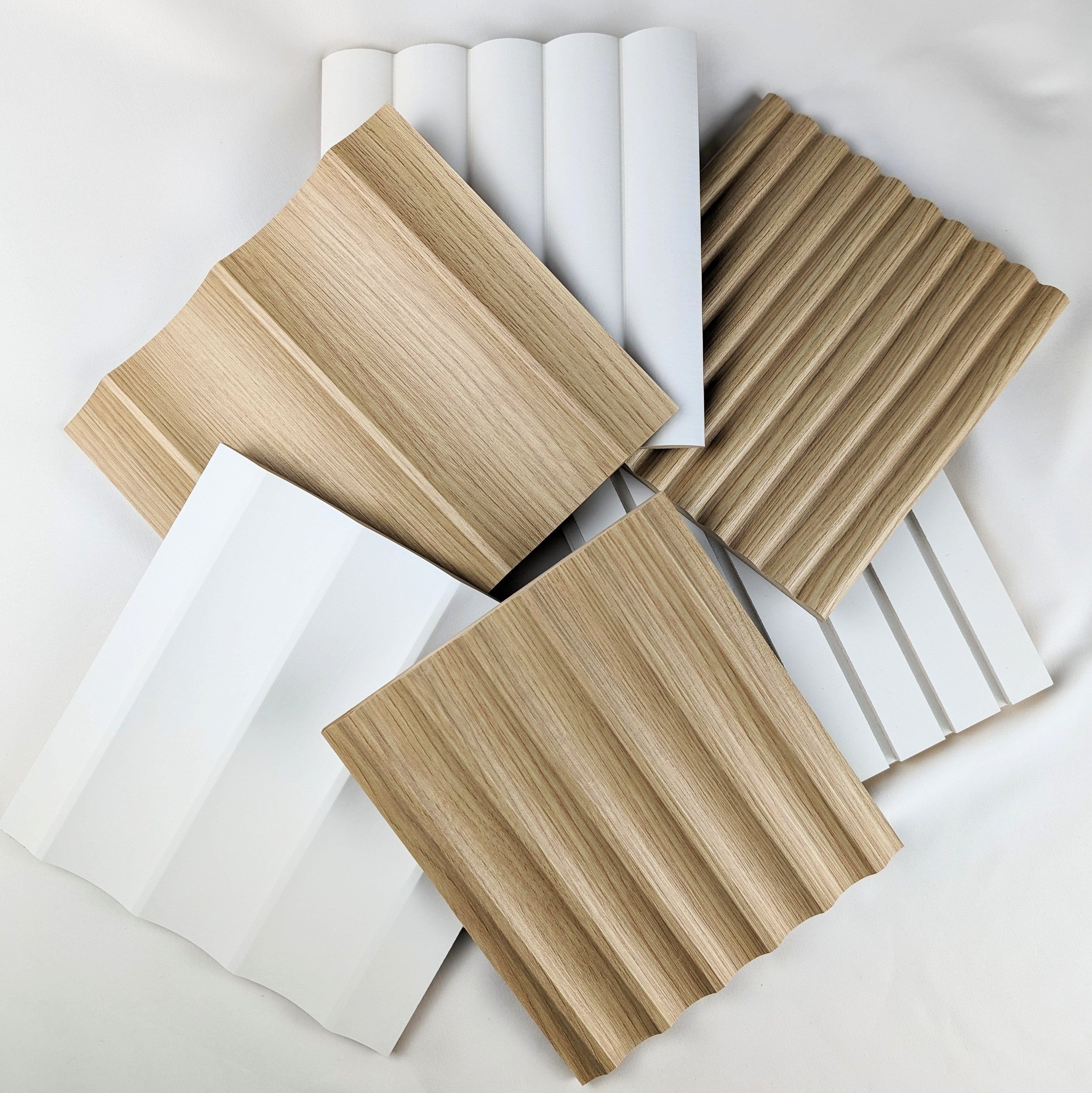 8″ X 8″ SAMPLES: FLUTED, REEDED, OR SLAT WALL PANELS / WALL CLADDING ...