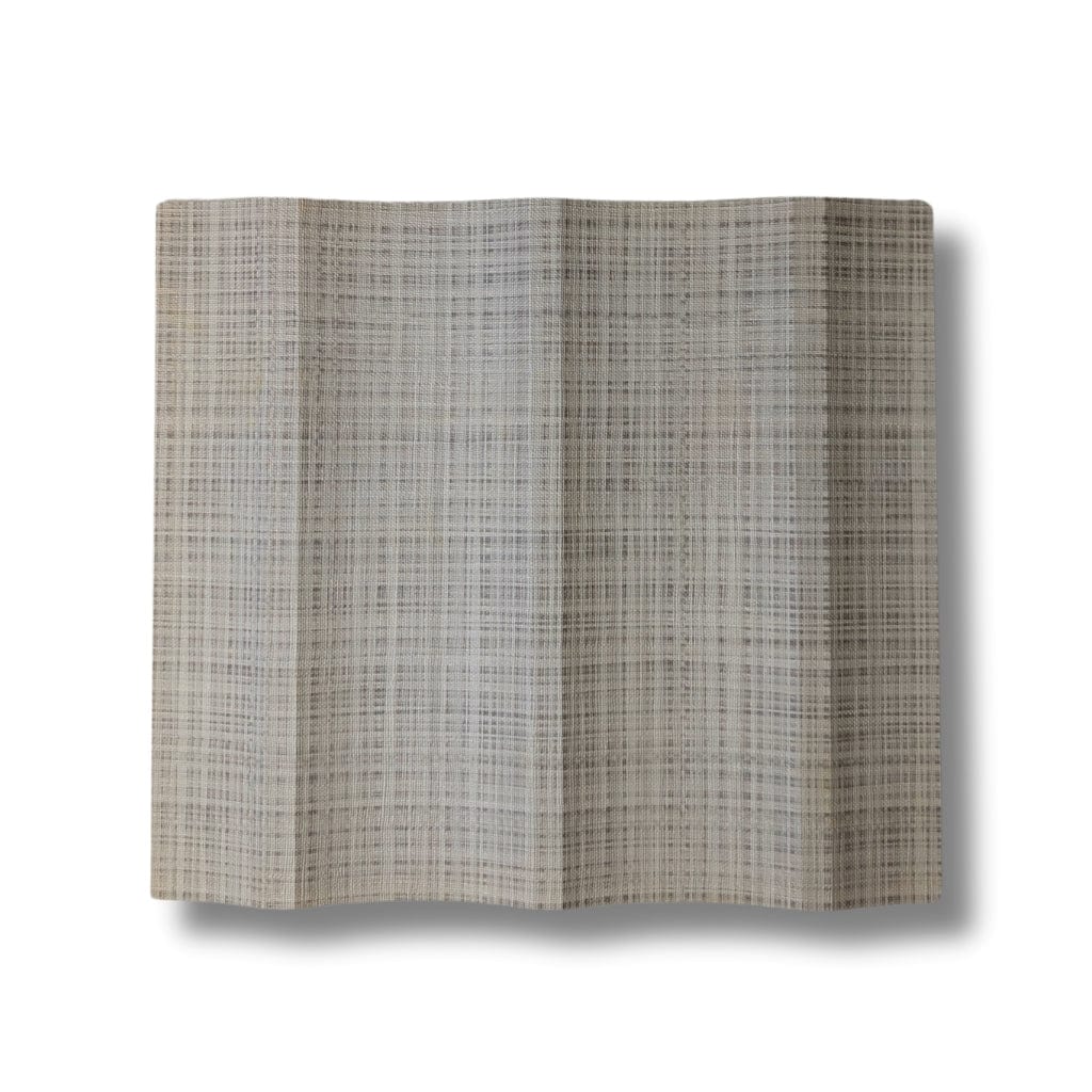 Walston Architectural Products Wall Panel Fluted (3" Flutes) / Pewter Plaid Linen 3DL 8″ X 8″ SAMPLES: FLUTED, REEDED, OR SLAT WALL PANELS / WALL CLADDING 8″ X 8″ SAMPLES: FLUTED, REEDED, OR SLAT WALL PANELS / WALL CLADDING