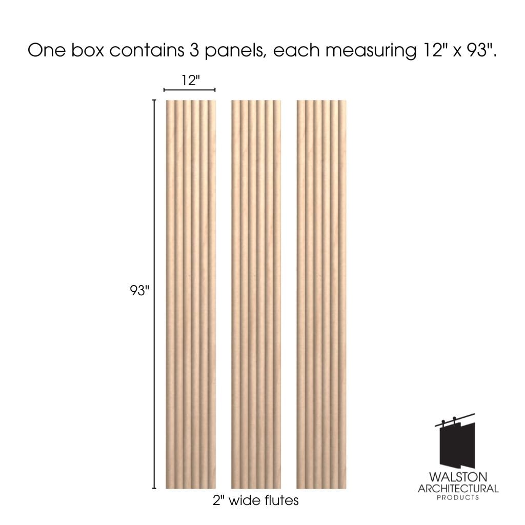 Walston Architectural Products Wall Panel Fluted Wall Panels - 2" Flutes Wide Fluted Wall Panels - 2" Flutes | Walston Architectural Products