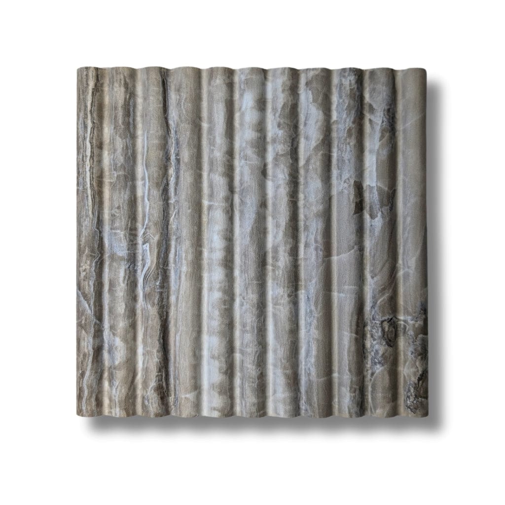 Walston Architectural Products Wall Panel Reeded (3/4" Reeds) / Fantasy Brown 3DL 8″ X 8″ SAMPLES: FLUTED, REEDED, OR SLAT WALL PANELS / WALL CLADDING 8″ X 8″ SAMPLES: FLUTED, REEDED, OR SLAT WALL PANELS / WALL CLADDING