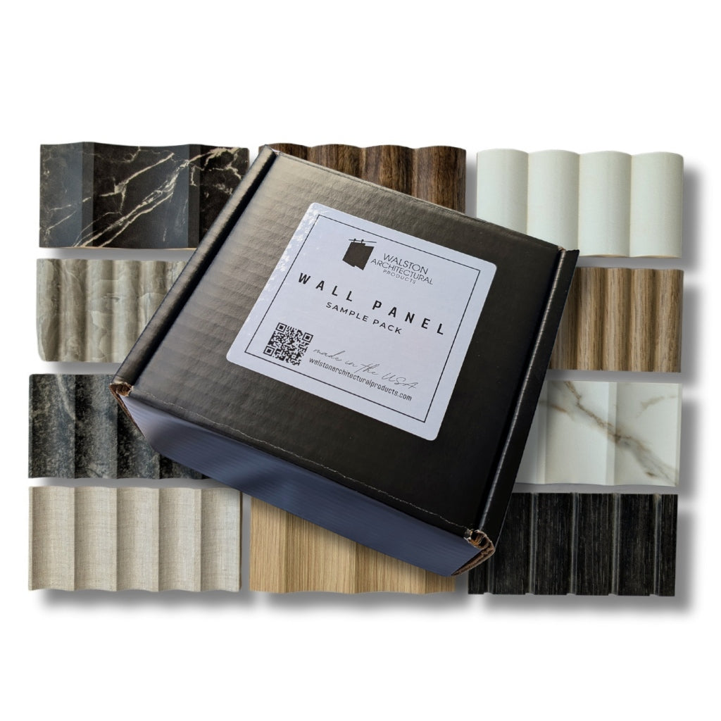 Walston Architectural Products Wall Panel Signature (Coming Soon!) SAMPLE PACK: FLUTED, REEDED, & SLAT WALL PANELS / WALL CLADDING